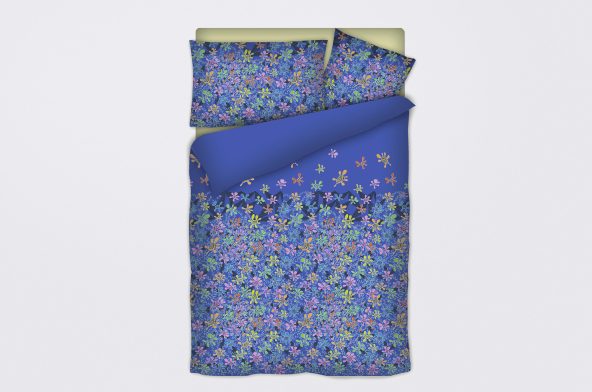 Bedding Template Neon Flowers - 2010, Artwork Neon Flowers